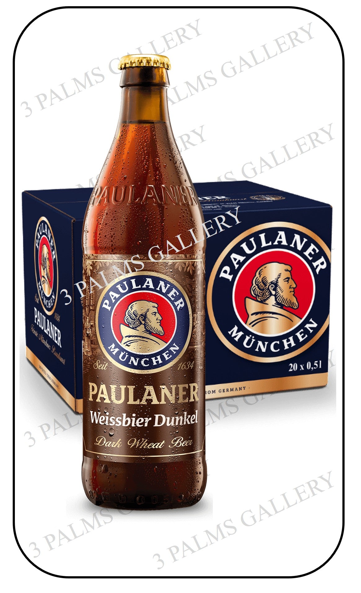 Paulaner Weissbier Dunkel Glass Bottle Version