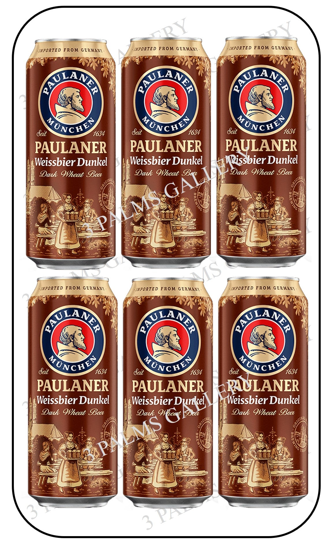 Paulaner Weissbier Dunkel 500ml Canned Version