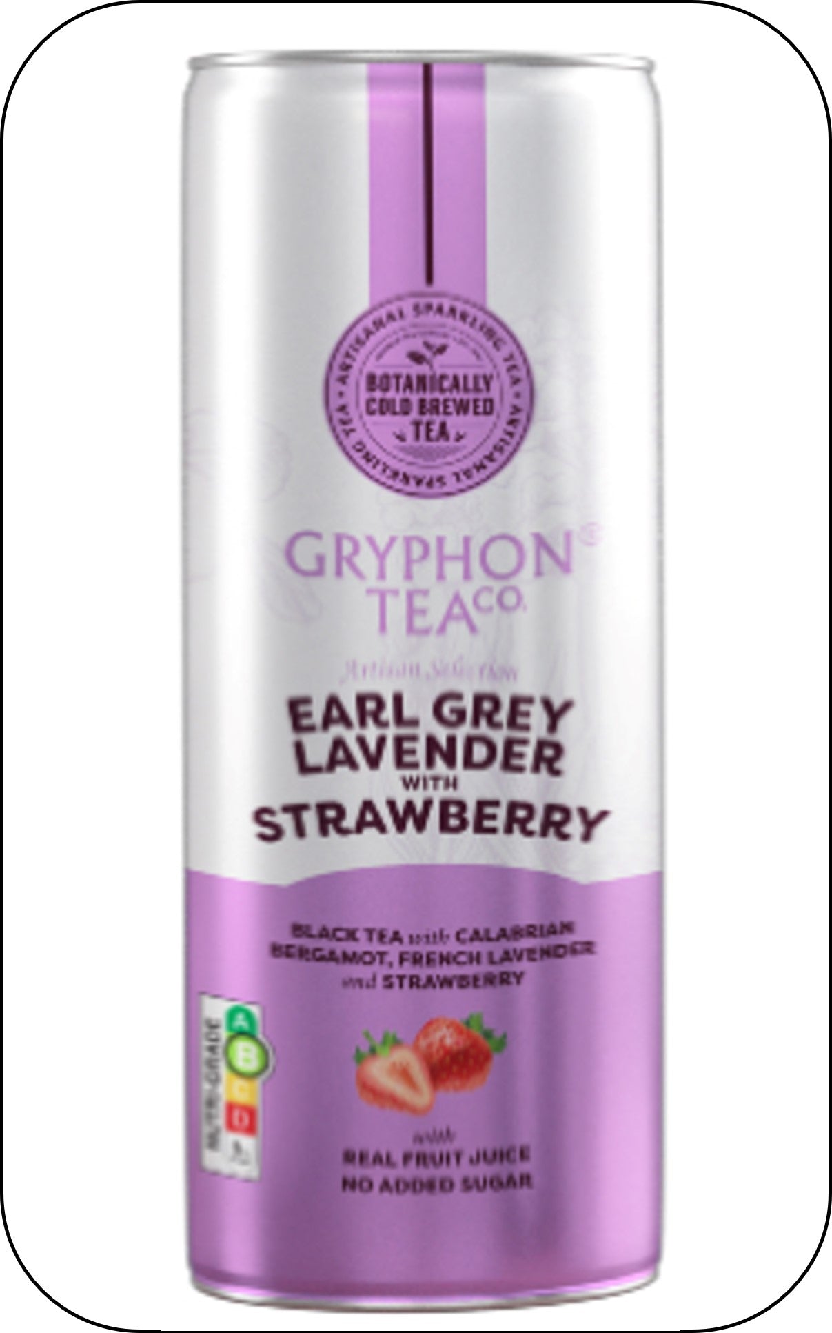 Gryphon Sparkling CBT - Earl Grey Lavender With Strawberry - Canned Version