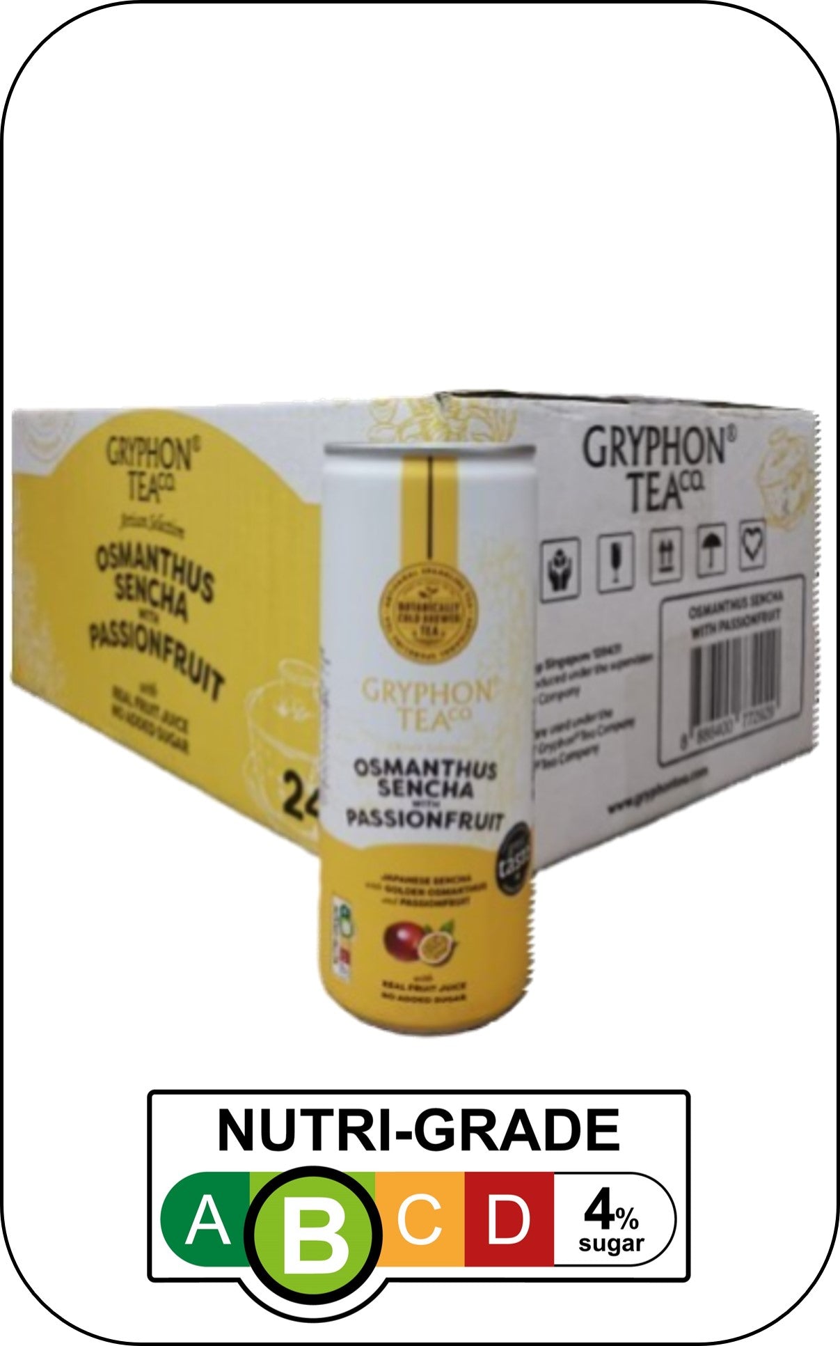 Gryphon Sparkling CBT - Osmenthus Sencha With Passionfruit - Canned Version