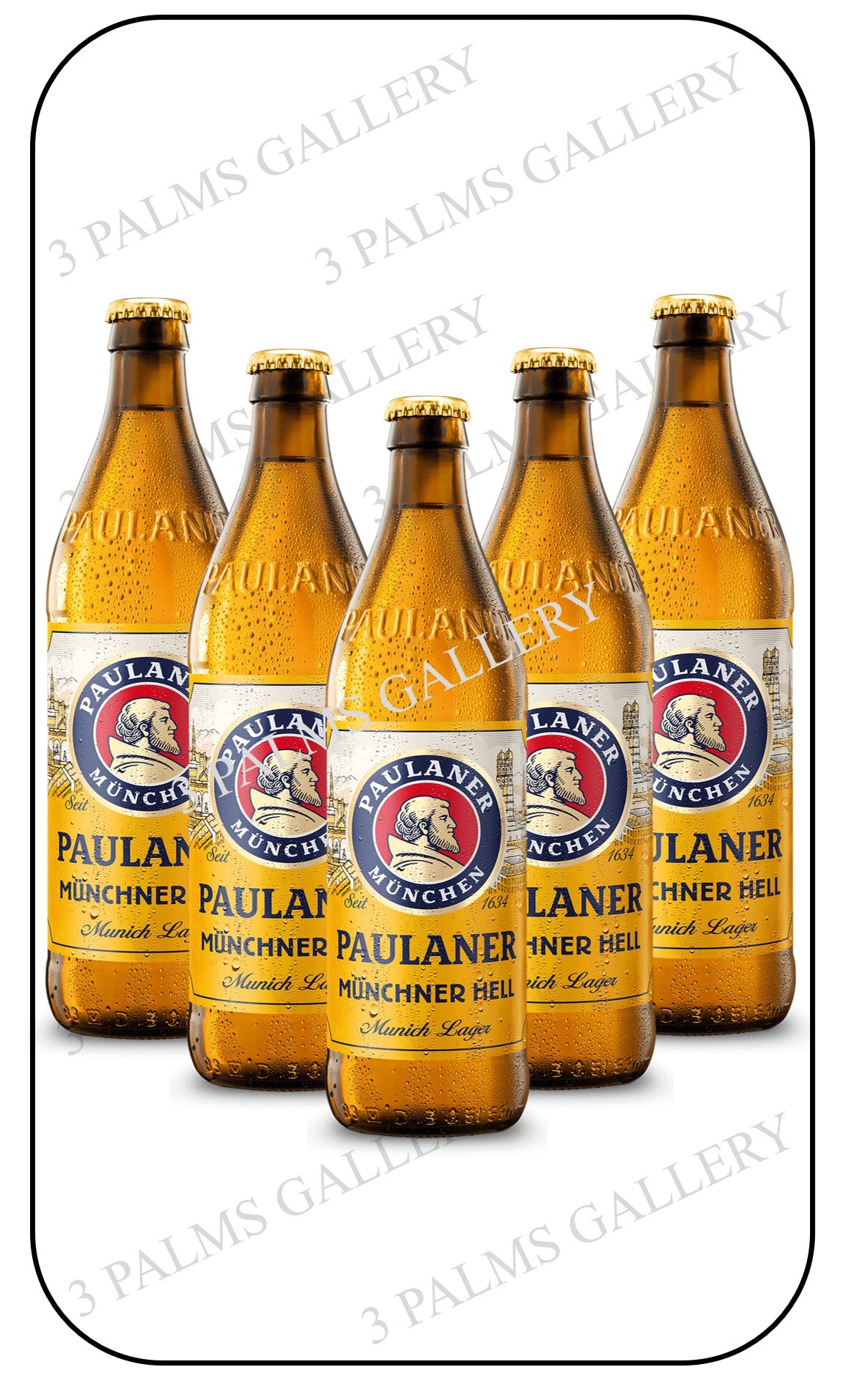 Paulaner Hells Lager 500ml Glass Bottle Version