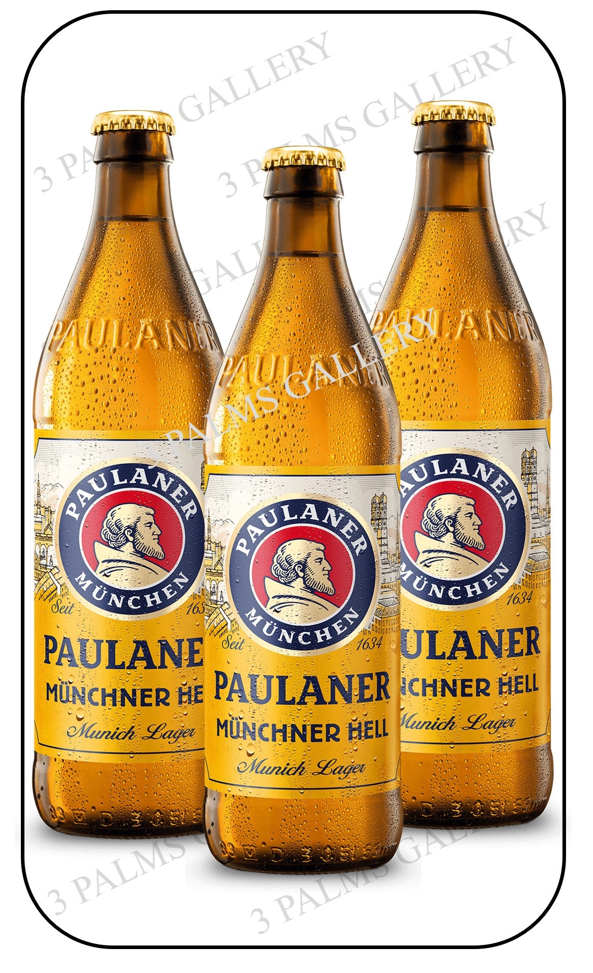 Paulaner Hells Lager 500ml Glass Bottle Version