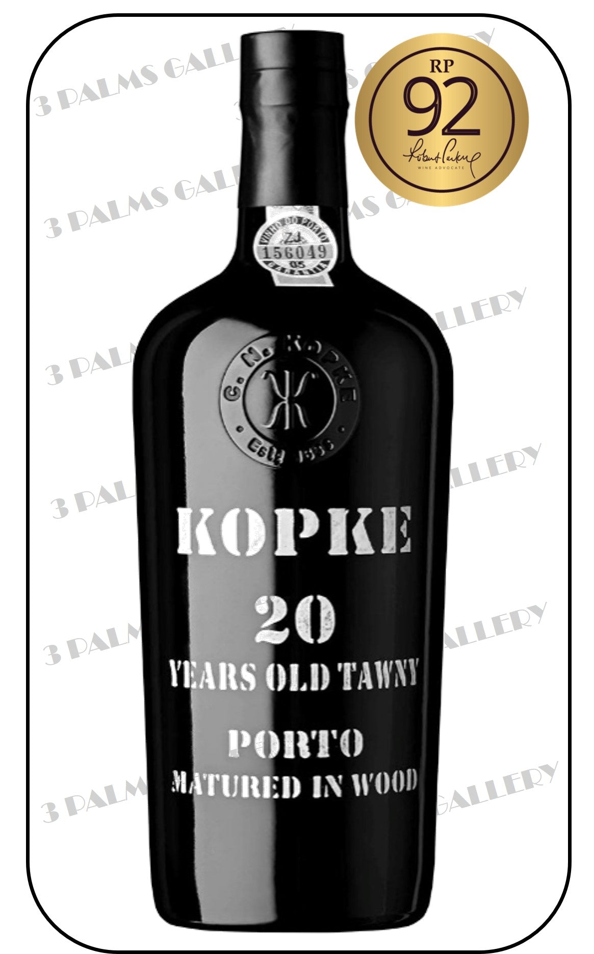 Kopke 20 Years Old Tawny Port + Gift Box (2 Port Glasses) (RP 92 Points)