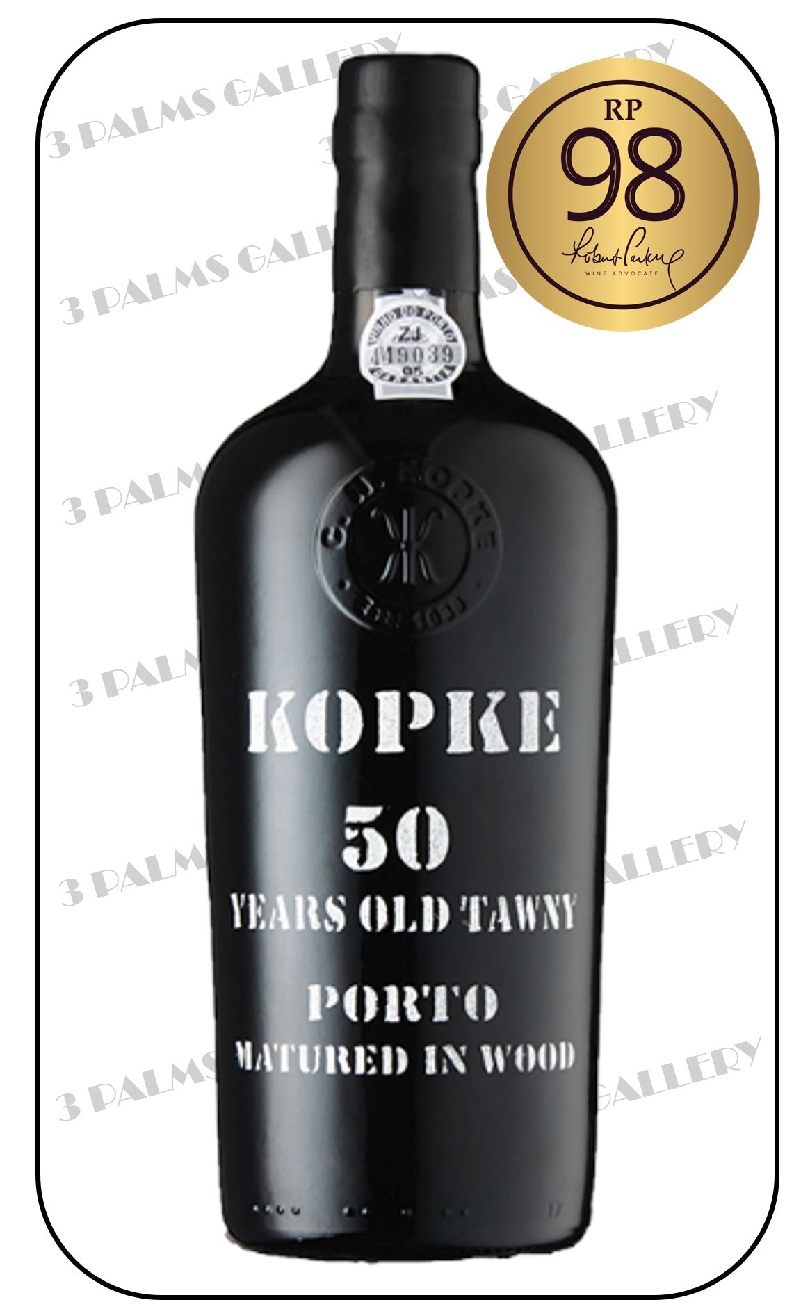 Kopke 50 Years Old Tawny Port + Gift Box (2 Port Glasses) (RP 98 Points)