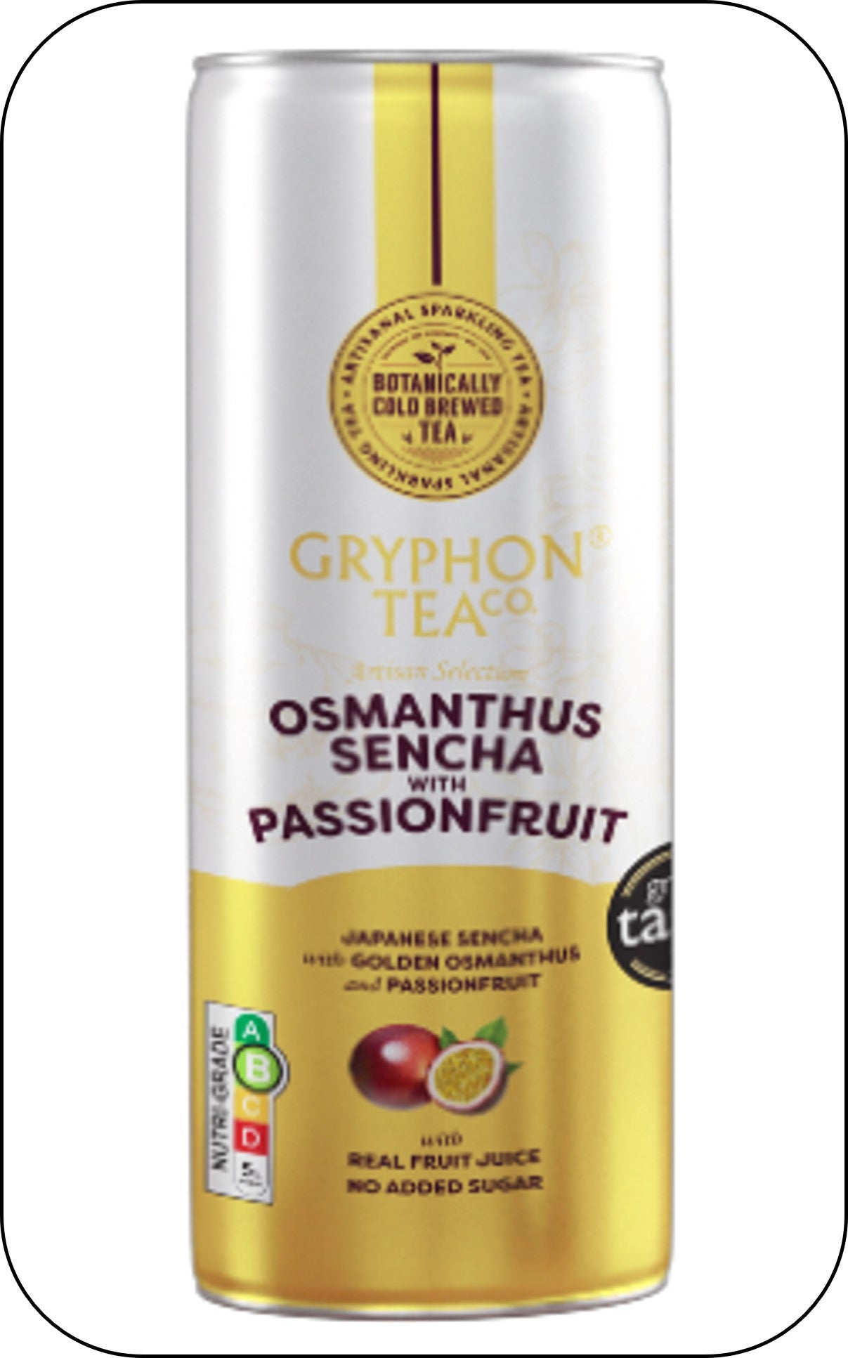 Gryphon Sparkling CBT - Osmenthus Sencha With Passionfruit - Canned Version