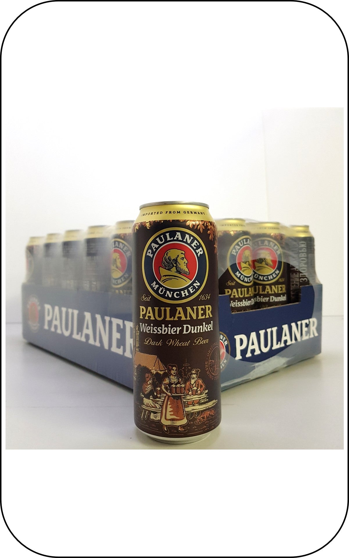 Paulaner Weissbier Dunkel 500ml Canned Version
