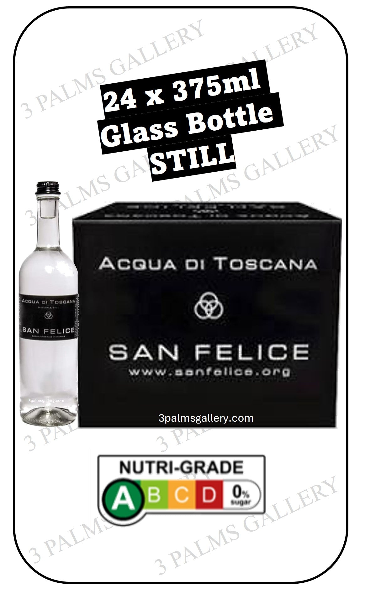 Acqua di Toscana - San Felice (STILL) - Premium All Natural Pure Oligomineral Spring Water