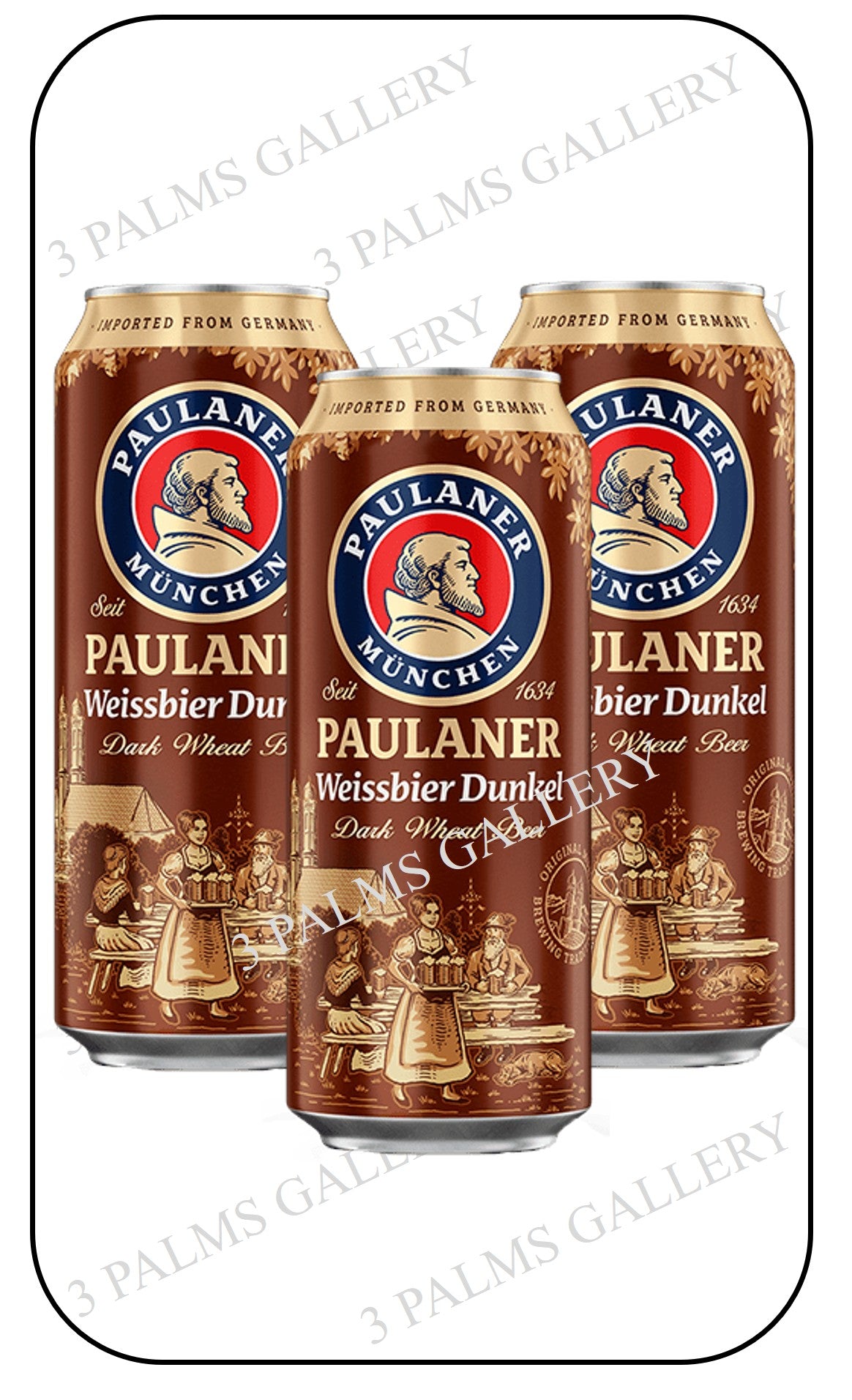 Paulaner Weissbier Dunkel 500ml Canned Version