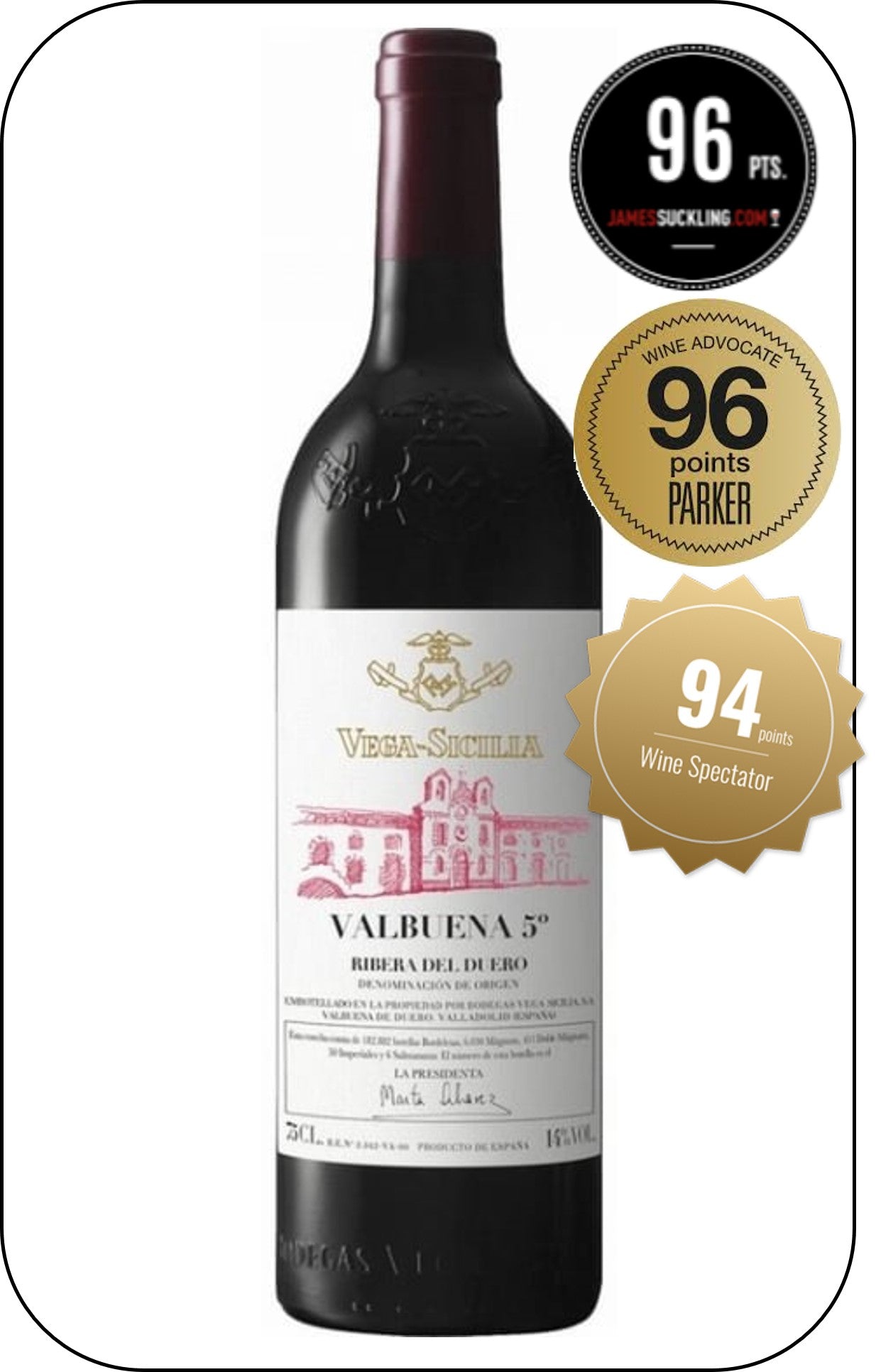 TEMPOS Vega Sicilia - Valbuena 5º 2018