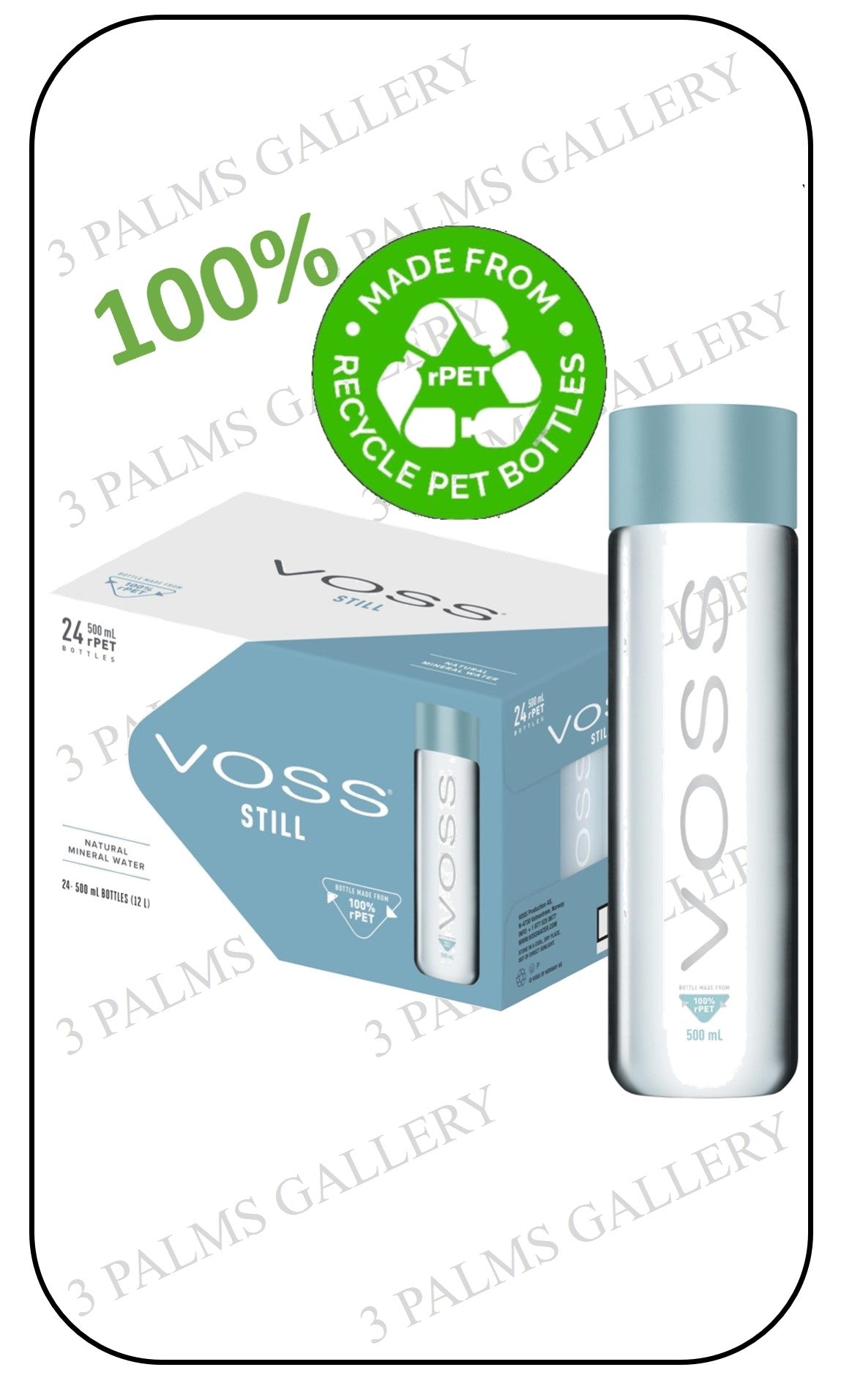 VOSS Artesian STILL Water - Convenient Travel Pack - 100% Recycle Plastic Bottle - 500ml Packaging