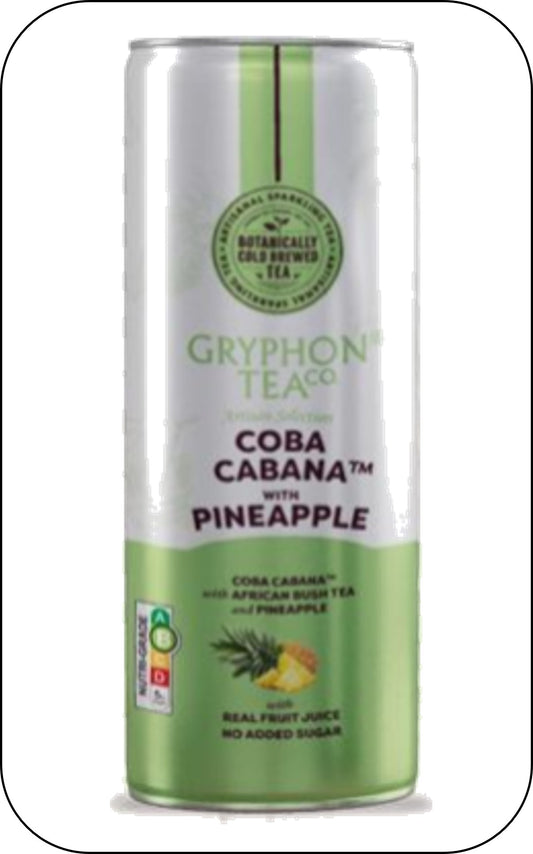 Gryphon Sparkling Cold Brewed Tea - Canned Version - Coba Cabana With Pineapple