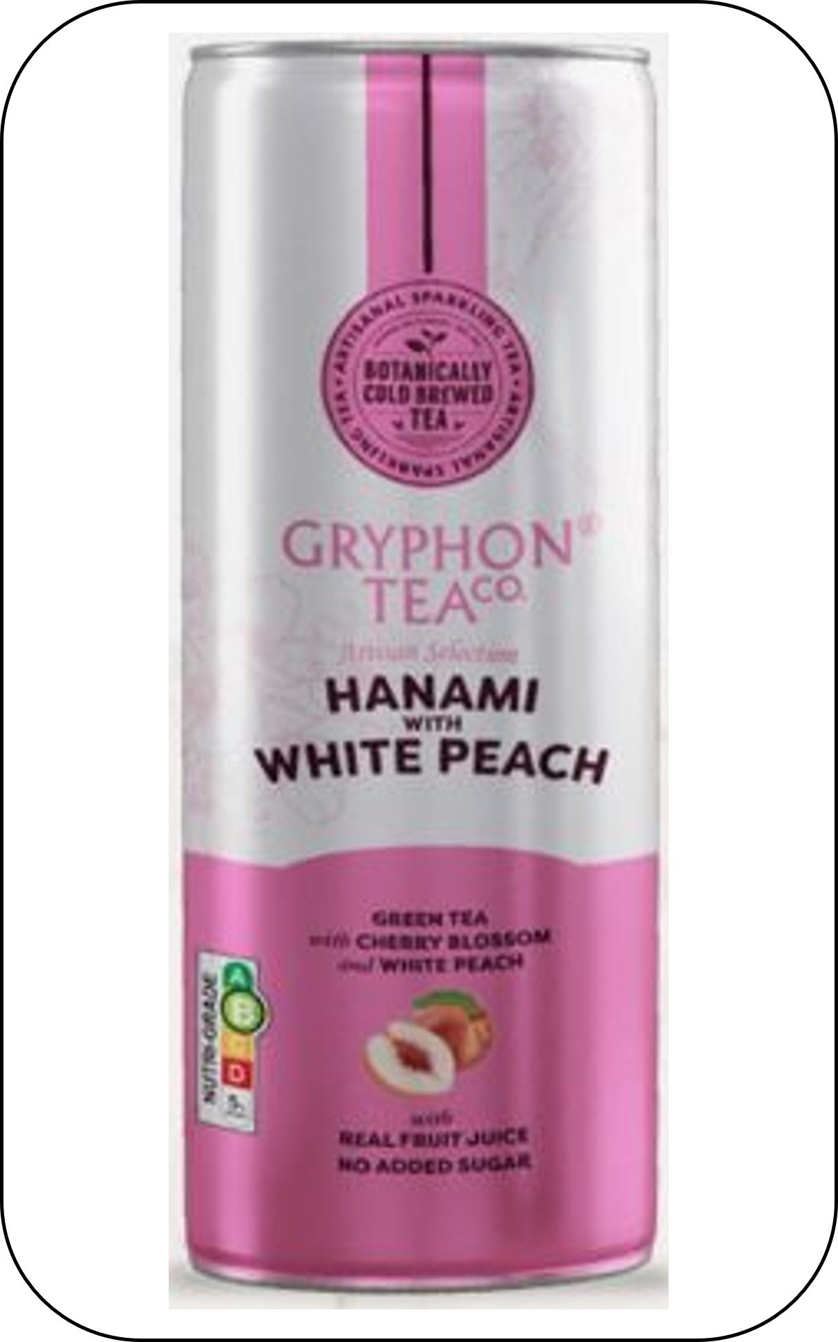 Gryphon Sparkling Cold Brewed Tea Canned Version - Hanami With White Peach