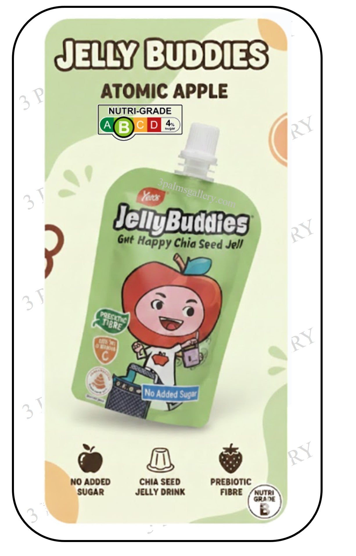 Jelly Buddies (Halal) - Atomic Apple (With Real Fruit Juice & Superfood Chia Seeds)