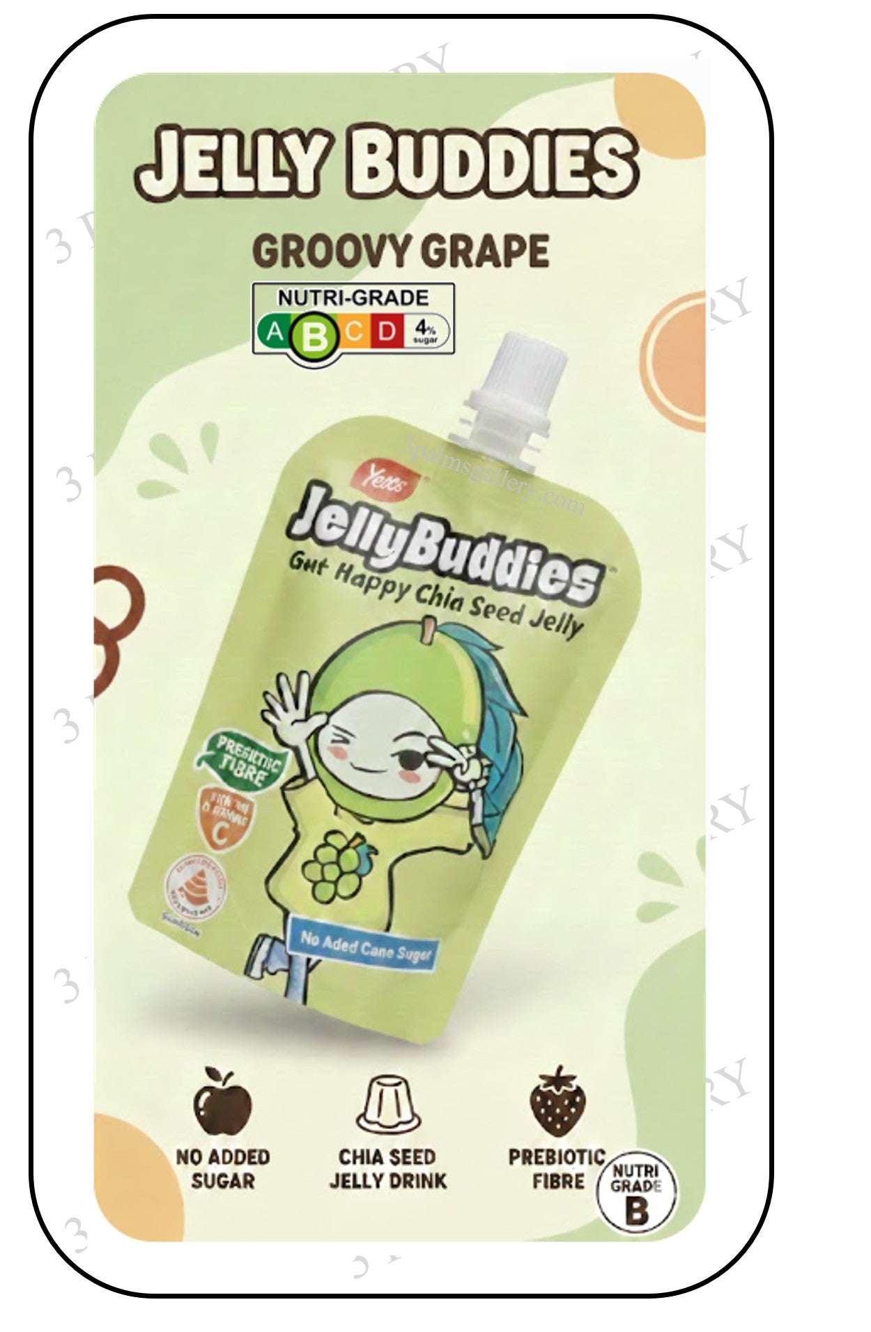 Jelly Buddies (Halal) - Groovy Grape (With Real Fruit Juice & Superfood Chia Seeds)