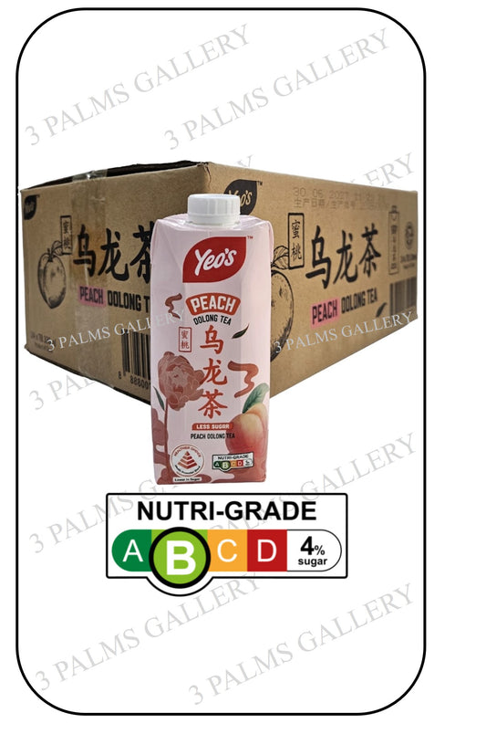Yeo's Original Oolong Tea Series - Peach Oolong Tea - Less Sugar