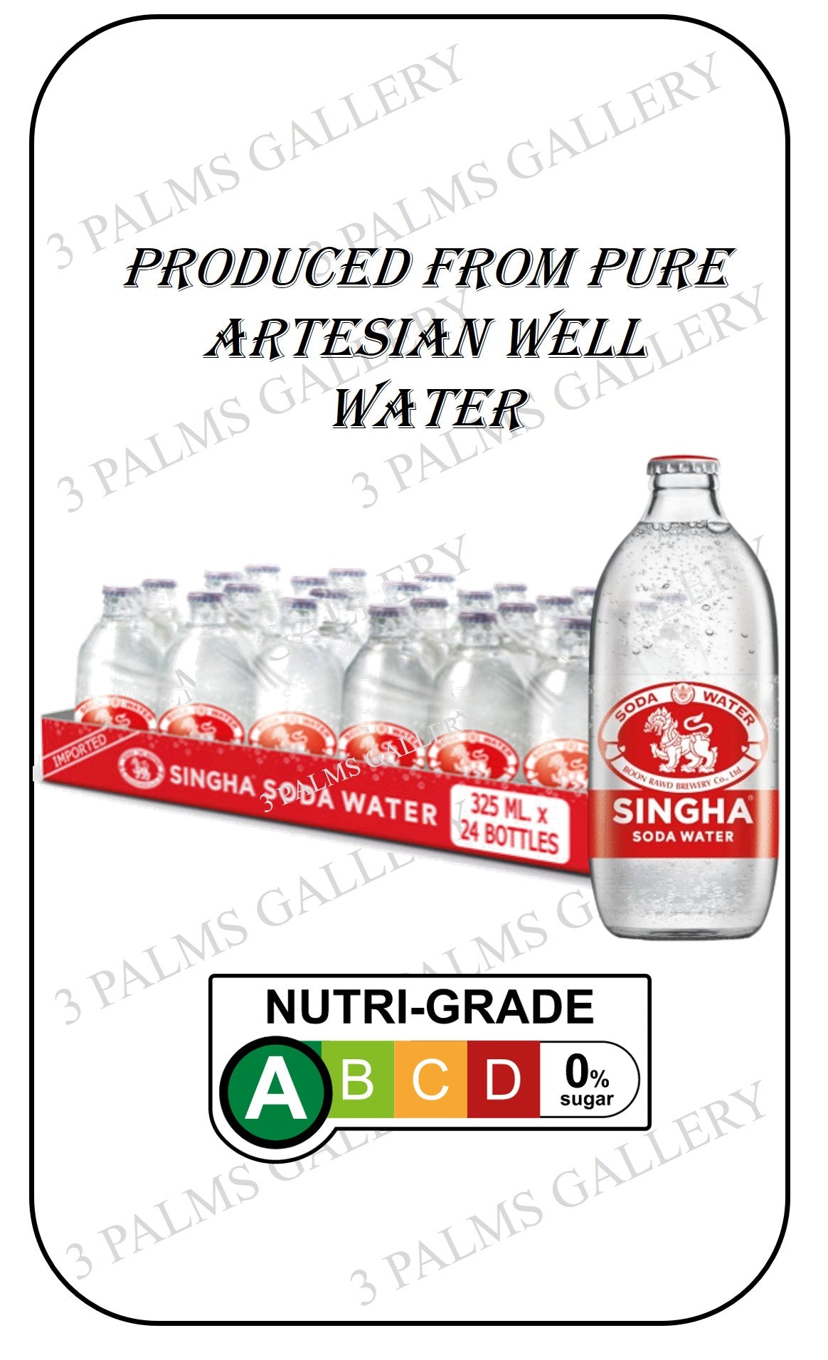 Singha Soda Water - Crafted From Natural Artesian Well Water